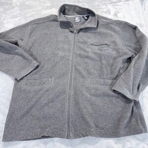 Gap Pro Fleece Full Zip Jacket Mens XL Charcoal Gray Vintage